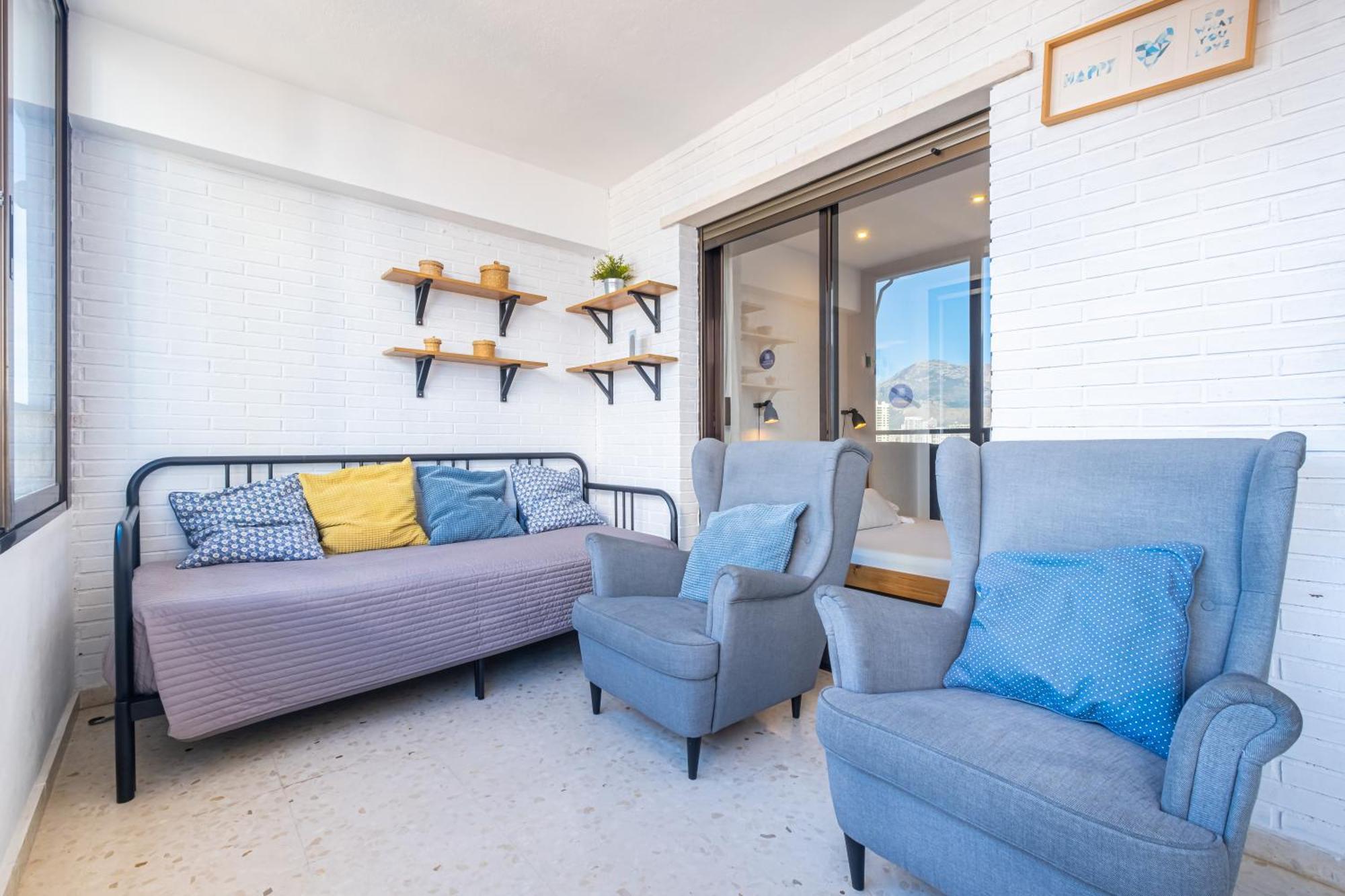 Trinisol Apartment Sea Views 6E Levante Beach Benidorm Bagian luar foto