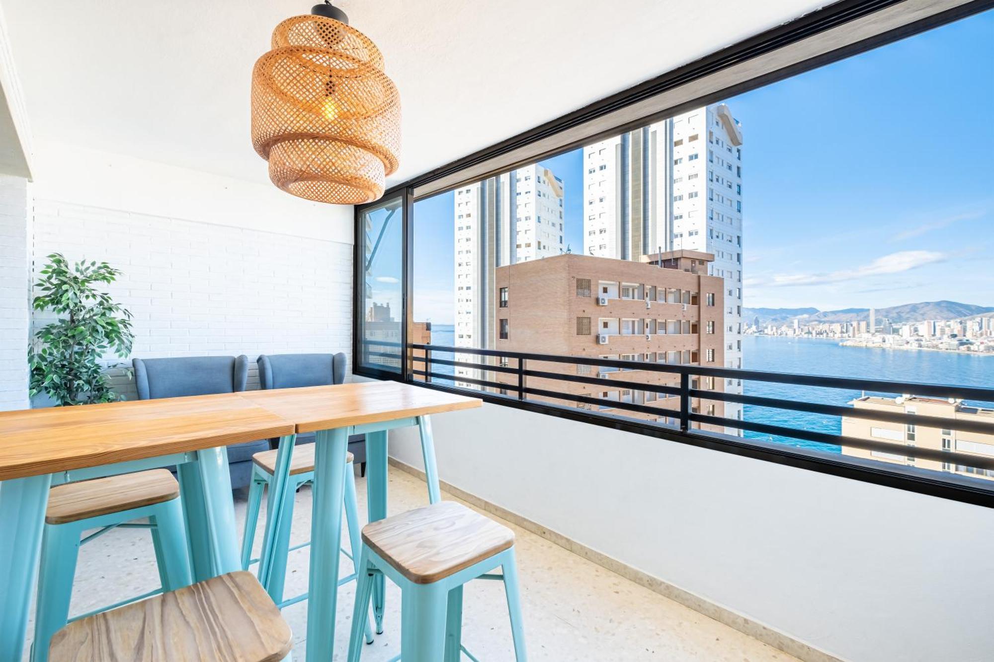 Trinisol Apartment Sea Views 6E Levante Beach Benidorm Bagian luar foto